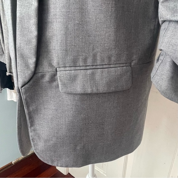 Mare Mare x Anthropologie Boyfriend Blazer Size Small Longline Ruched Sleeves - Picture 6 of 13